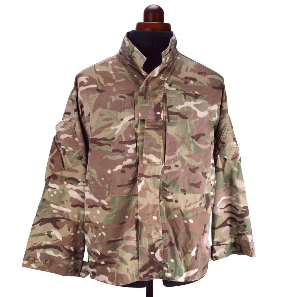British Army Camo Military Jacket 2 Combat MTP Shirt 160/96 S Short Green
